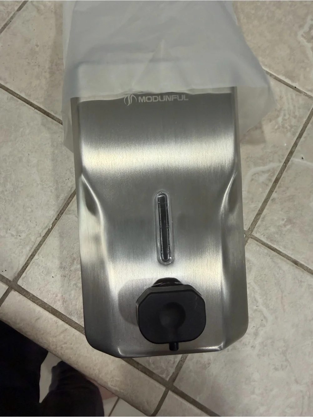 Commercial Wall Mount Soap Dispenser - Stainless Steel Bathroom Hand Soap 38.8oz